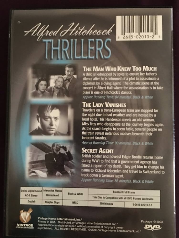(未使用･未開封品)HITCHCOCK FAVORITES Alfred Hitchcock The Masterpiece Collection DVD Robert